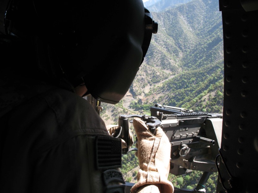 Air gunner over Nuristan