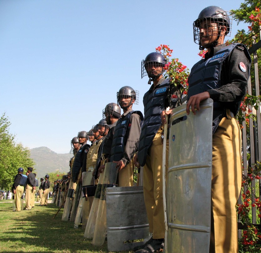 Riot police, Islamabad, Pakistan
